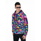 Psychedelic Mushroom Zip Hoodie – Trippy Mushroom Design for Festivals and Casual Wear Fleece Zip Up Hoodie